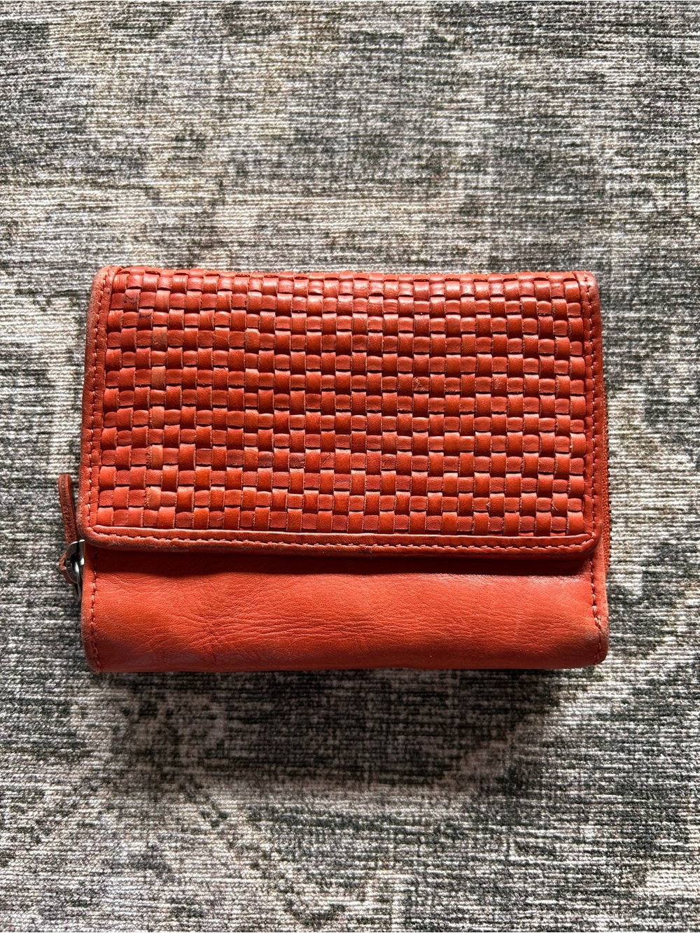 Harbour 2nd Woven Wallet in Orange